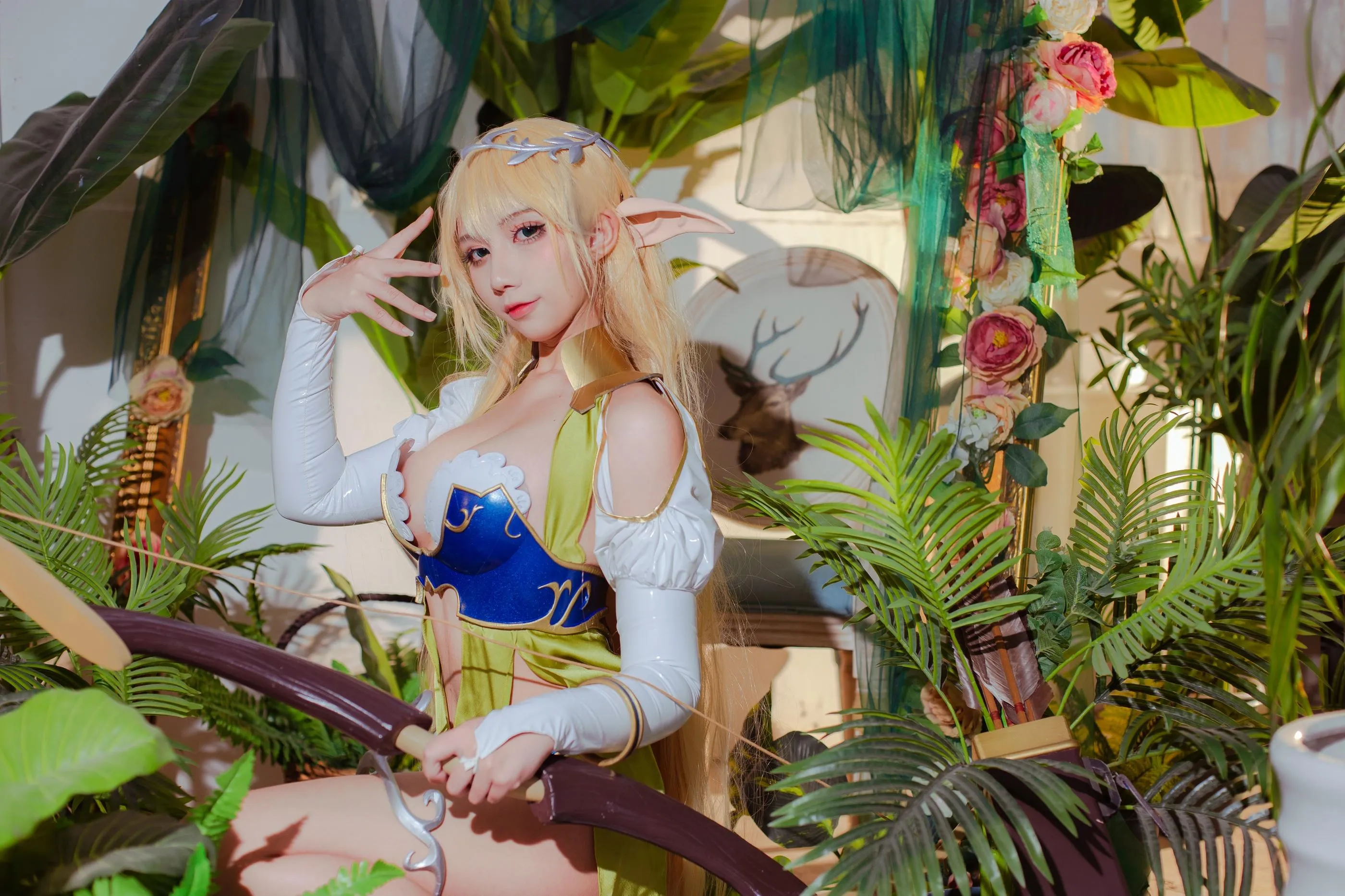 九曲Jean – NO.59 精灵村 [77P]插图3